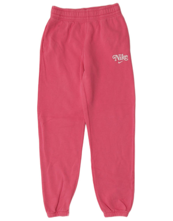 Pantaloni da tuta con grafica Nike per ragazze, pantaloni da jogging, 12-13 anni, grandi, cotone rosa