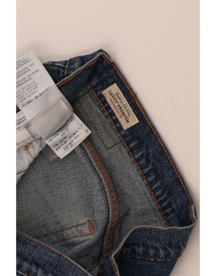 Jeans dritti Levi's 501 da donna W29 L28 in cotone blu