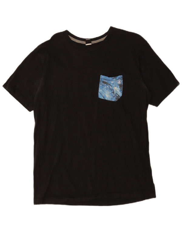 T-shirt grafica da donna Volcom Top UK 16 grande cotone nero