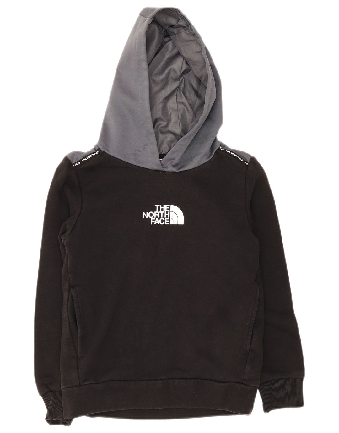 Felpa con cappuccio grafica per ragazzi The North Face 9-10 anni media nera