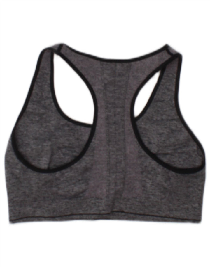 Top reggiseno sportivo grafico da donna Calvin Klein grigio medio