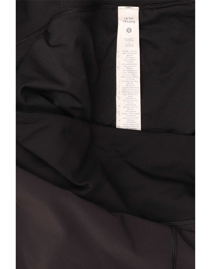 Pantaloncini sportivi da donna Lululemon US 18 2XL Poliestere nero