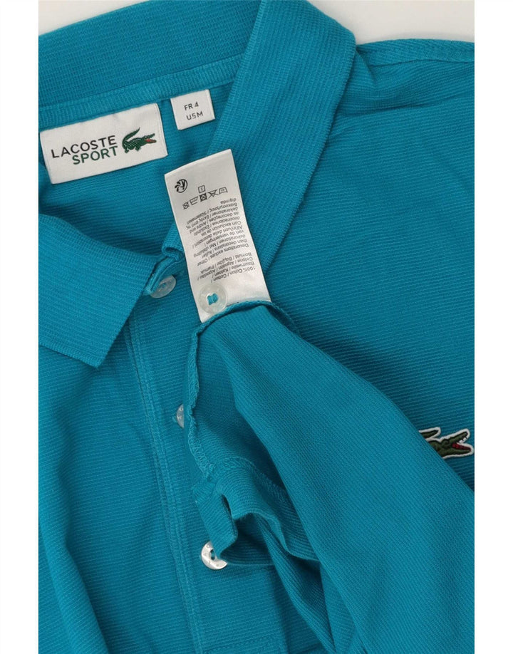 Polo da uomo Lacoste taglia 4 in cotone blu medio