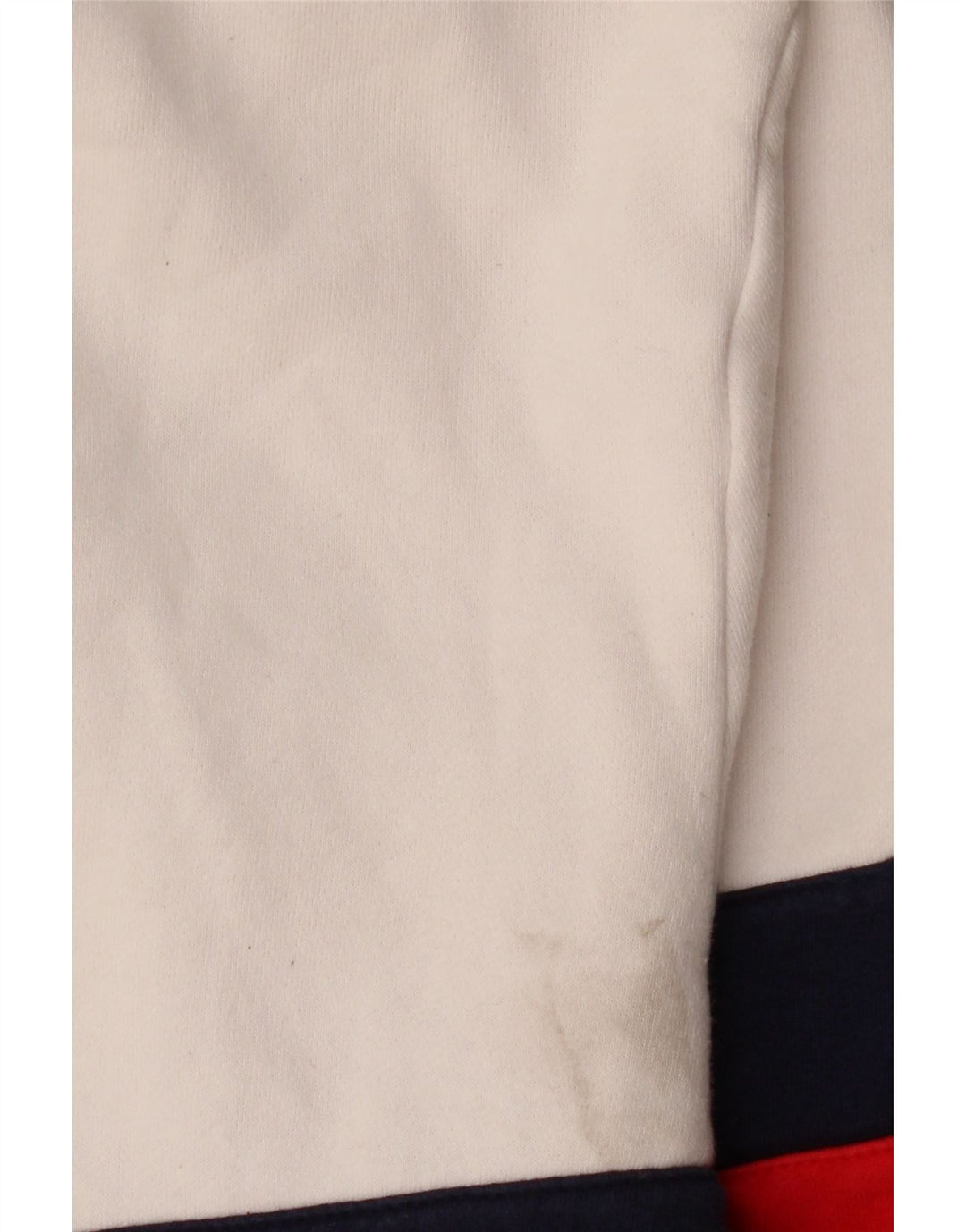 Felpa da donna con collo con zip grafica Fila, maglione UK 18 XL, color block bianco