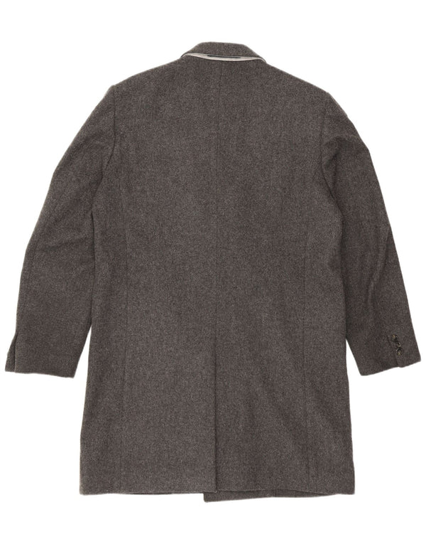 Cappotto doppiopetto da uomo Gant UK 40 grande lana grigia