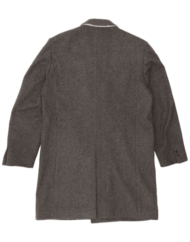Cappotto doppiopetto da uomo Gant UK 40 grande lana grigia