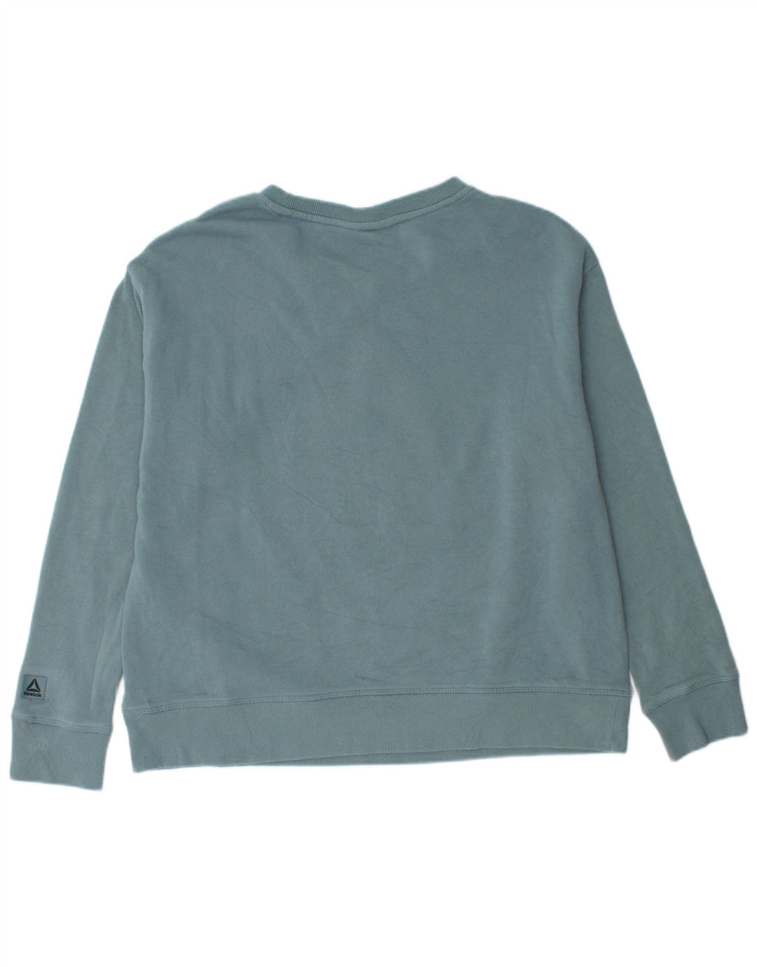 Felpa grafica Reebok da donna, maglione UK 14 grande blu