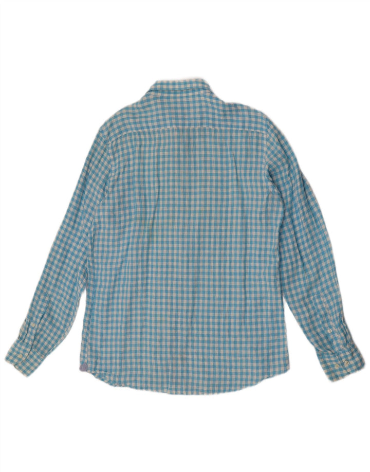 Camicia casual da uomo Massimo Dutti, misura grande, a quadretti blu