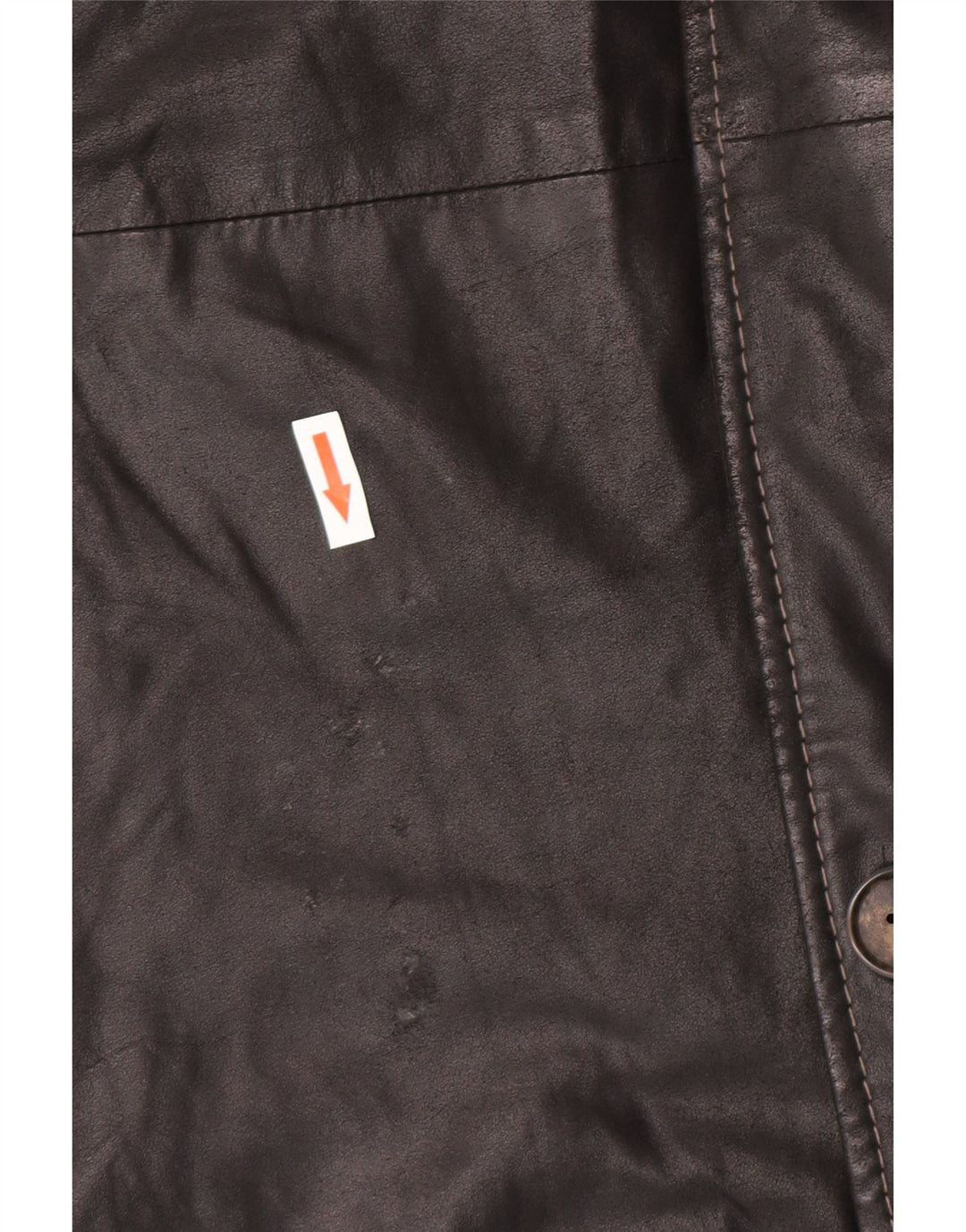 Cappotto in pelle vintage da uomo IT 58 4XL Pelle nera