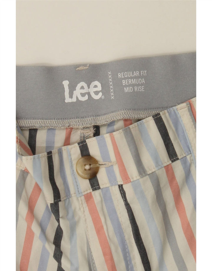 LEE Womens Bermuda Mid Rise Casual Shorts US 14 XL W36  Multicoloured Vintage Lee and Second-Hand Lee from Messina Hembry 