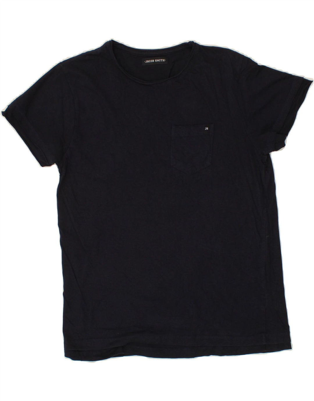 VINTAGE Mens T-Shirt Top Small Navy Blue Cotton Vintage Vintage and Second-Hand Vintage from Messina Hembry 