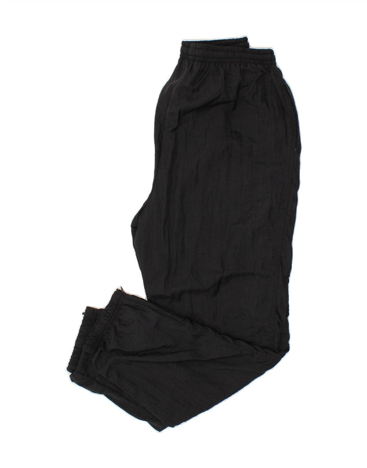 VINTAGE Womens Tracksuit Trousers Joggers Large Black Nylon Vintage Vintage and Second-Hand Vintage from Messina Hembry 