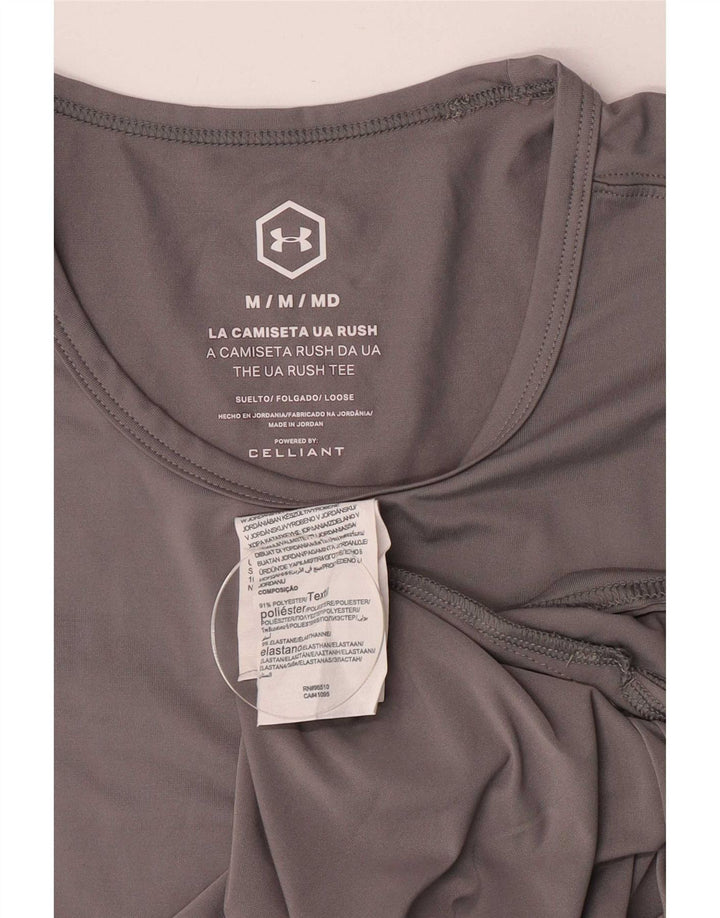 Canotta da uomo Under Armour in poliestere grigio medio