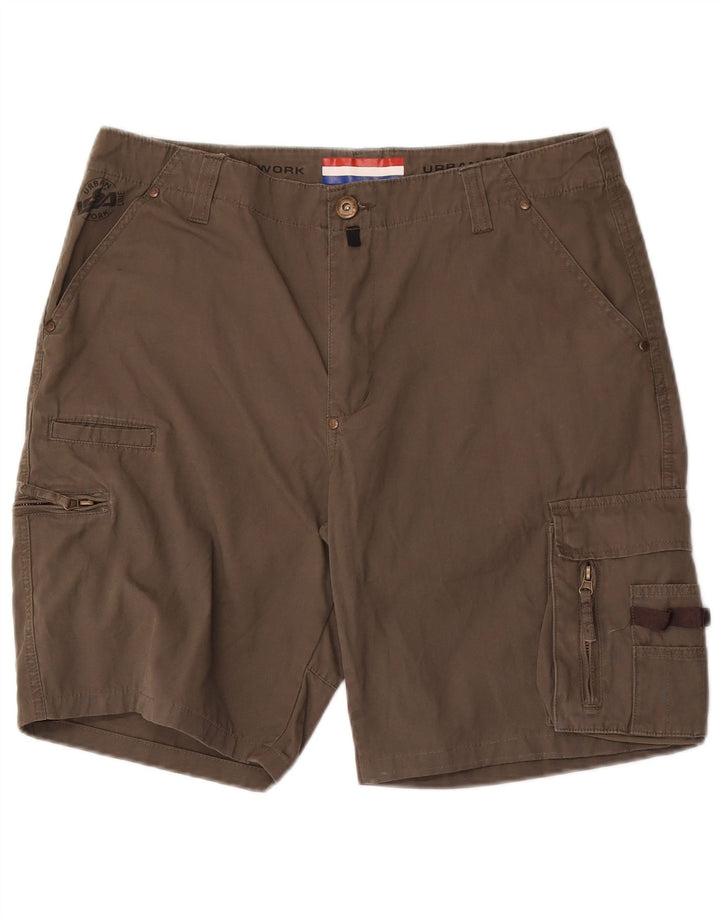 Pantaloncini cargo da uomo Issa grandi W36 kaki