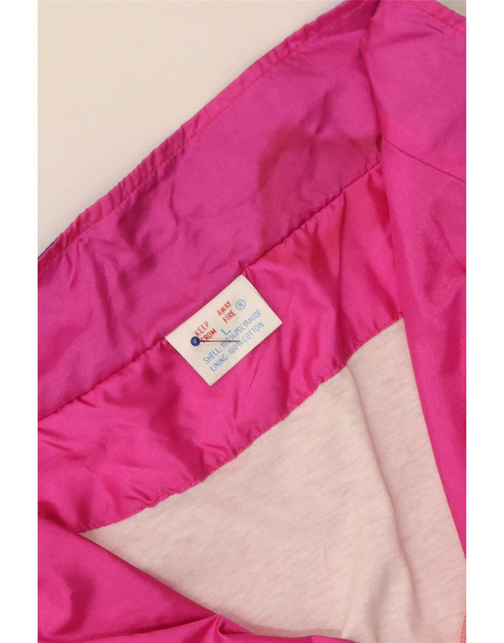 Giacca da tuta da donna vintage UK 16 grande blocco di colori multicolore