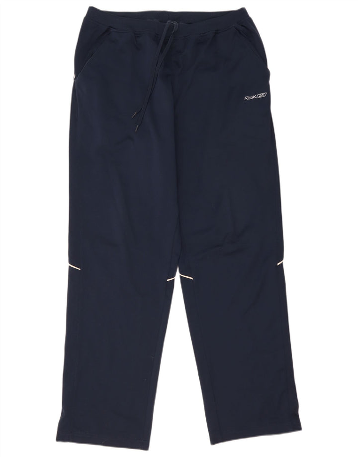 Pantaloni da tuta da uomo Reebok Large in poliestere blu navy