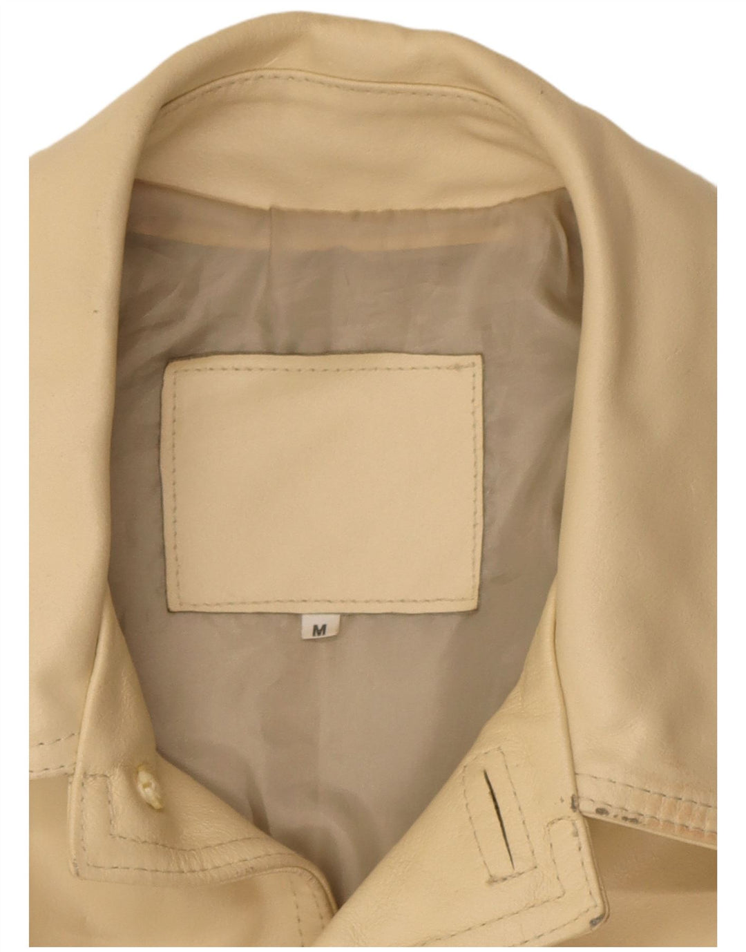Giacca vintage da uomo in ecopelle UK 38 Beige medio