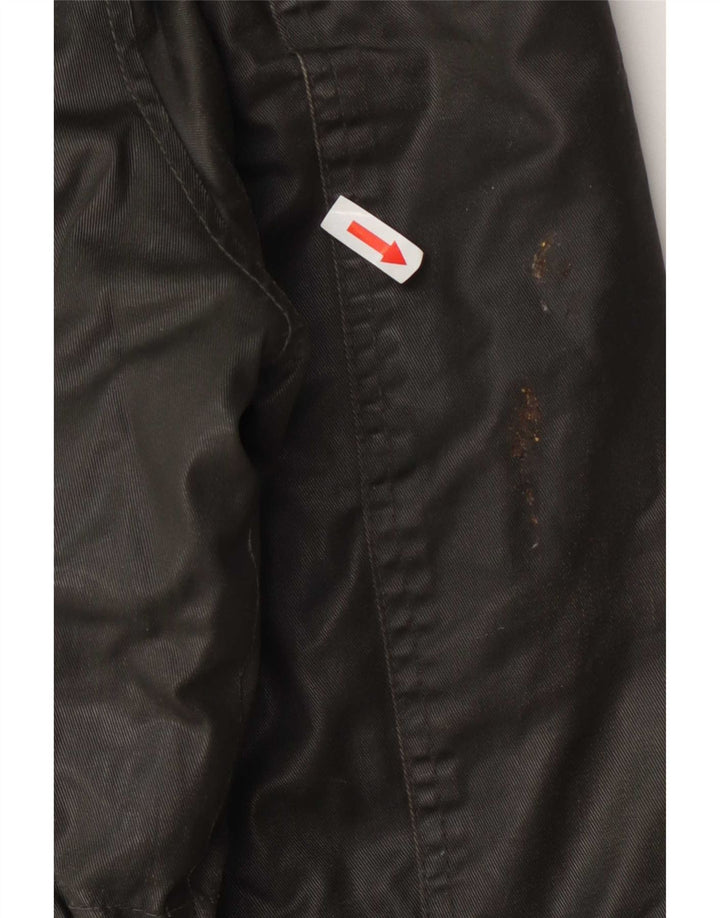 Giacca da uomo in cotone cerato con cappuccio Threadbare UK 40 Large Verde