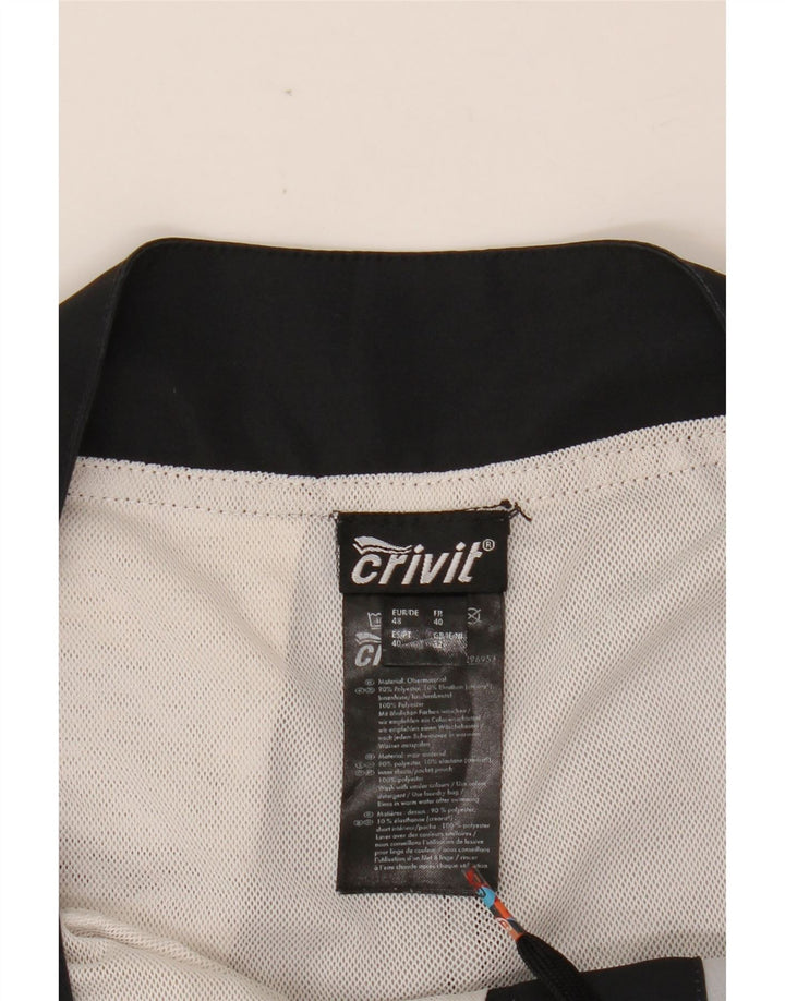 CRIVIT Mens Swimming Shorts Medium Black Colourblock Polyester