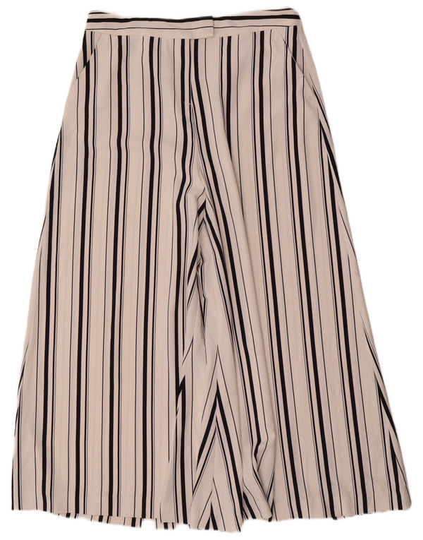 Pantaloni cropped a vita alta da donna Marks & Spencer UK 12 Medium W30 L24 Whi