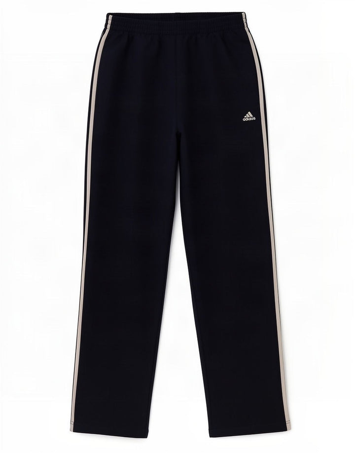 Pantaloni da tuta Adidas Climalite da uomo medi in poliestere blu navy