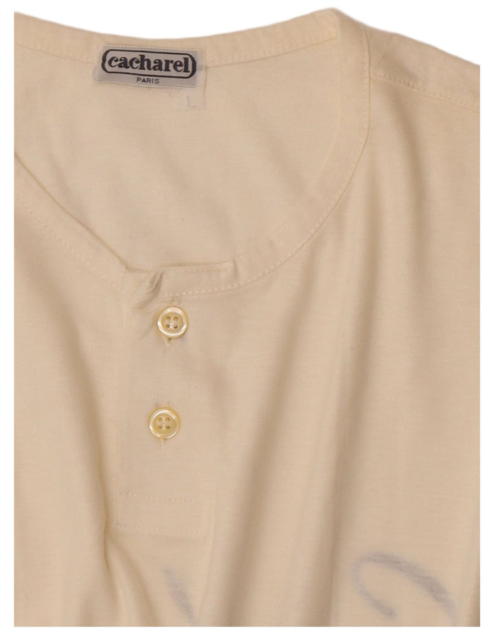 T-shirt grafica da uomo Cacharel Top grande bianca