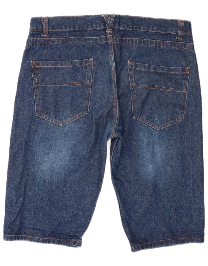 Pantaloncini di jeans da uomo Pierre Cardin grandi W36 cotone blu