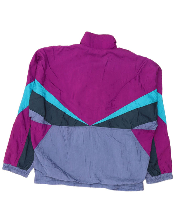 Giacca da tuta da uomo Diadora XL viola in nylon color block