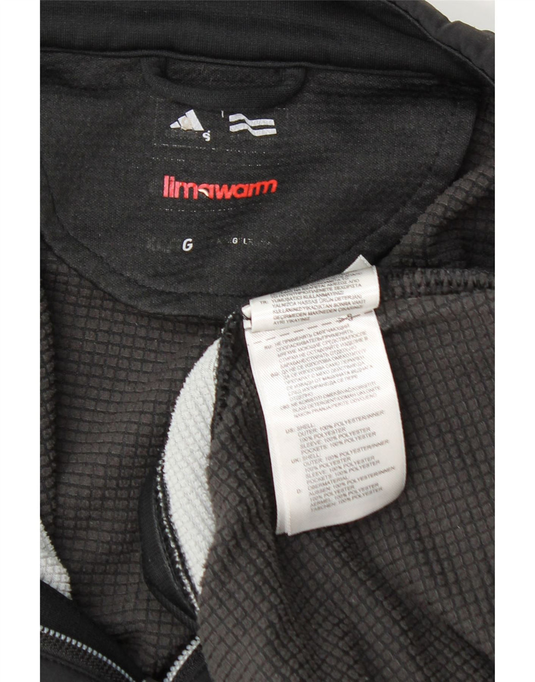 Giacca superiore della tuta da uomo Adidas Climawarm XL poliestere nero