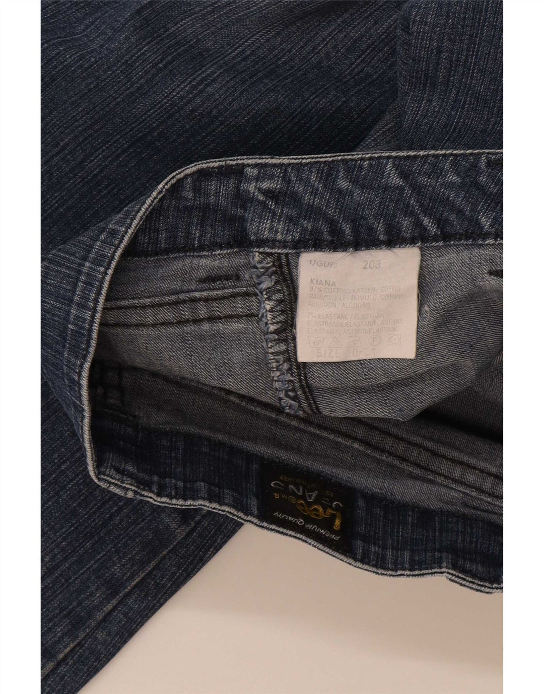 Jeans svasati Kiana da donna Lee W30 L31 cotone blu