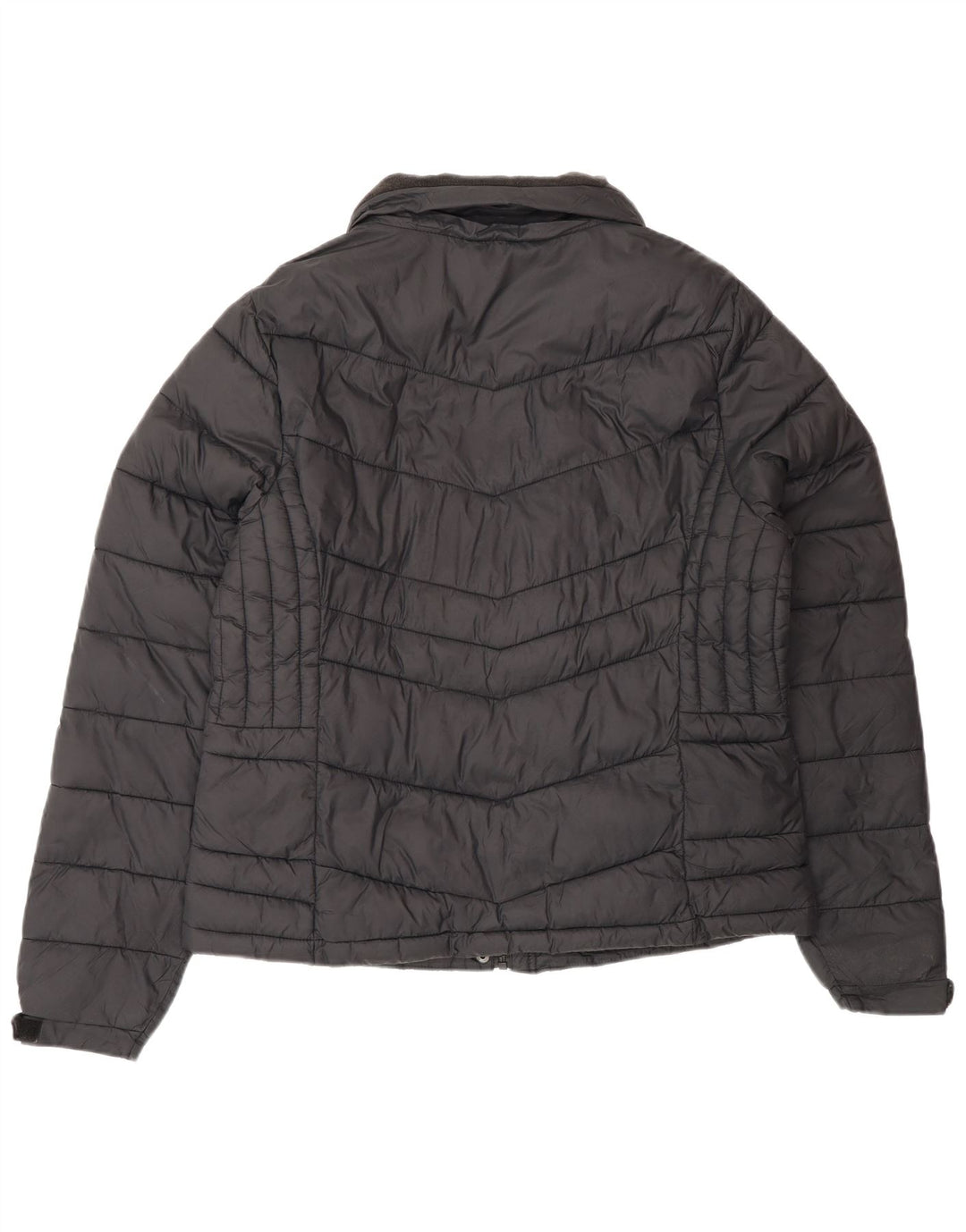 Giacca imbottita da donna Superdry UK 16 Large Nero Policloruro
