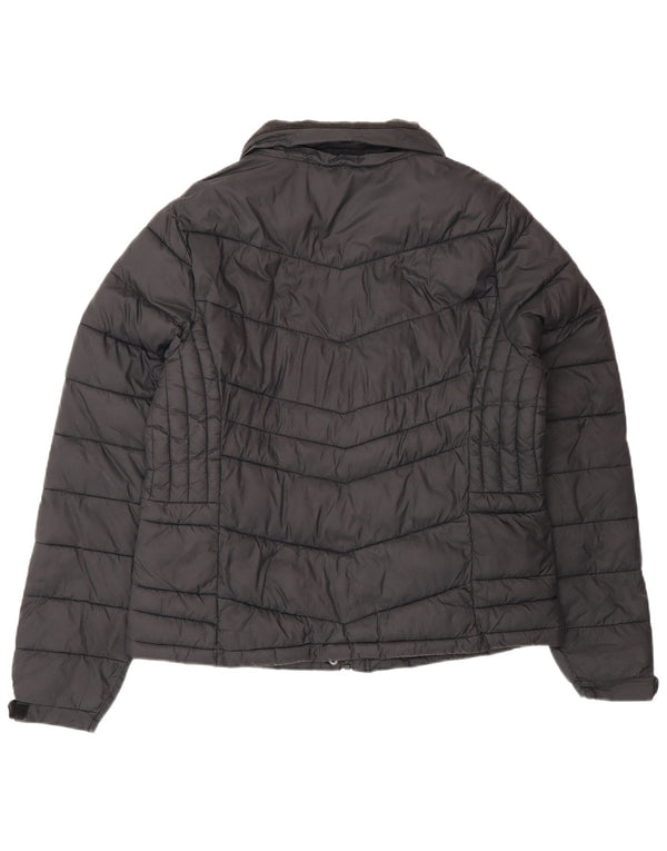 Giacca imbottita da donna Superdry UK 16 Large Nero Policloruro