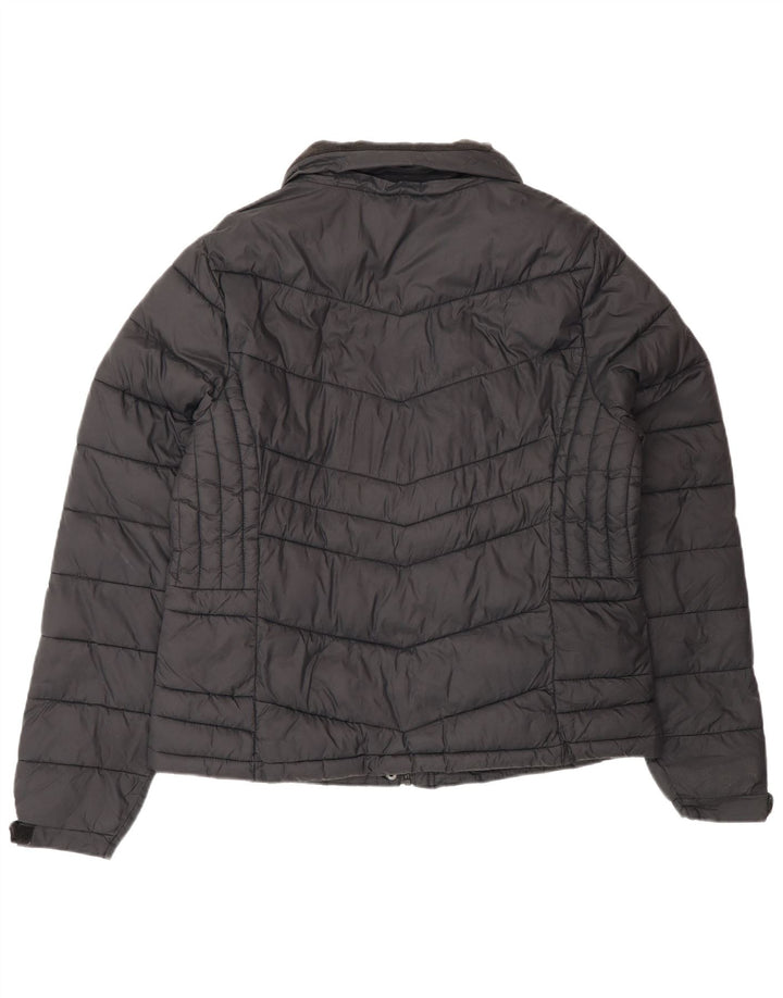 Giacca imbottita da donna Superdry UK 16 Large Nero Policloruro