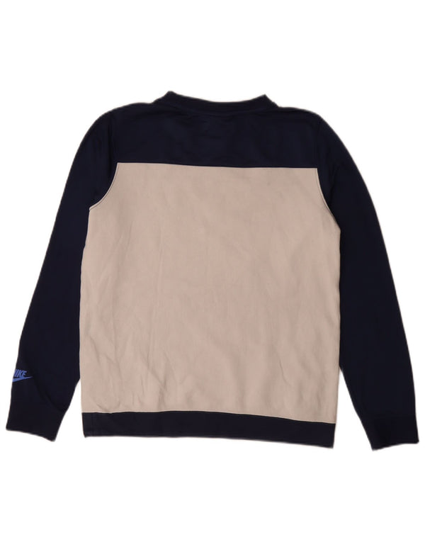 Felpa grafica Nike da bambino, 13-14 anni, XL, colore blu navy