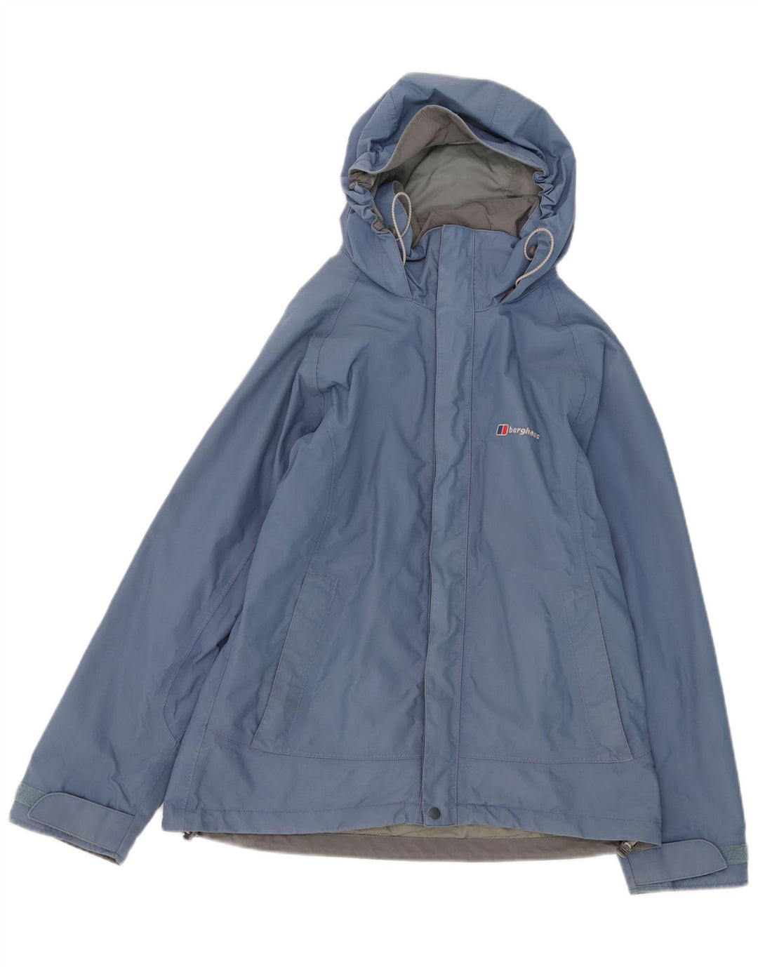 Giacca antipioggia con cappuccio da donna Berghaus UK 12 nylon blu medio