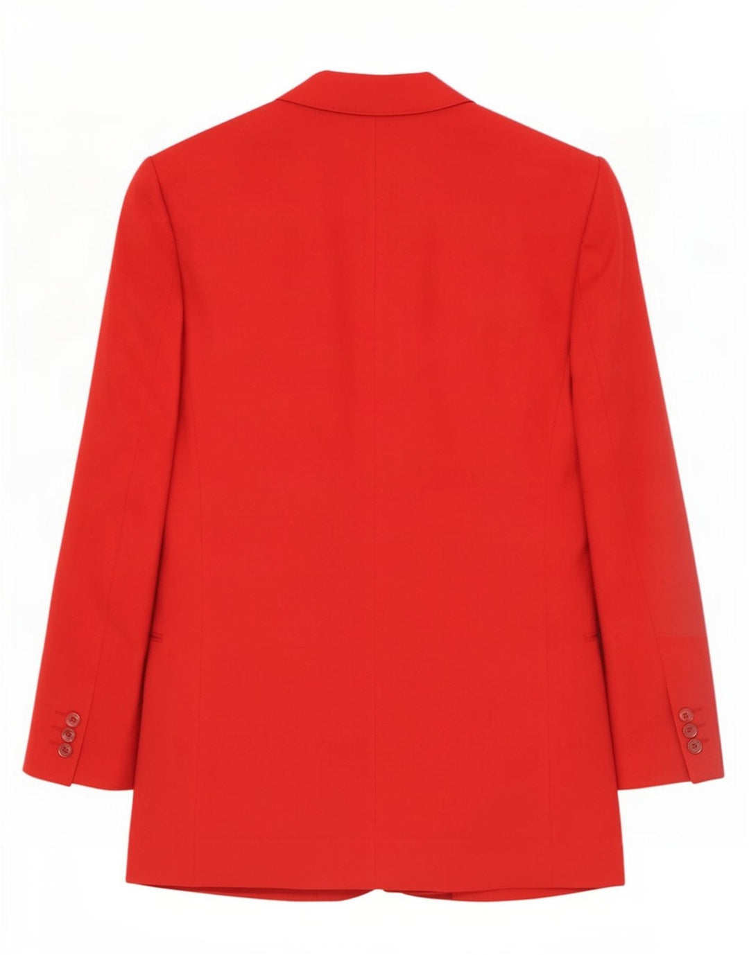 Giacca blazer doppiopetto vintage da uomo IT 48 lana vergine rossa media