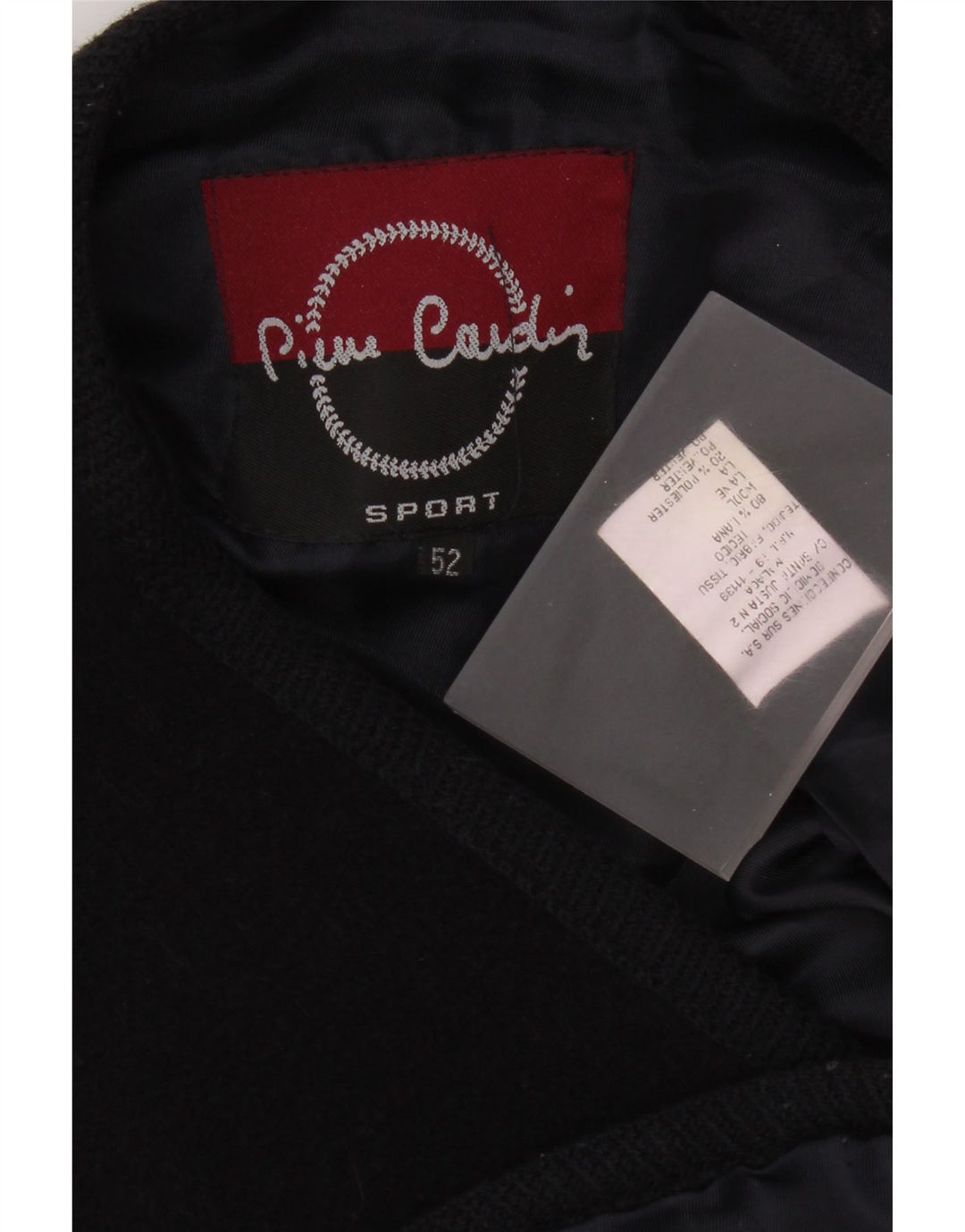 Gilet Uomo Pierre Cardin IT 52 Large Blu Navy Lana