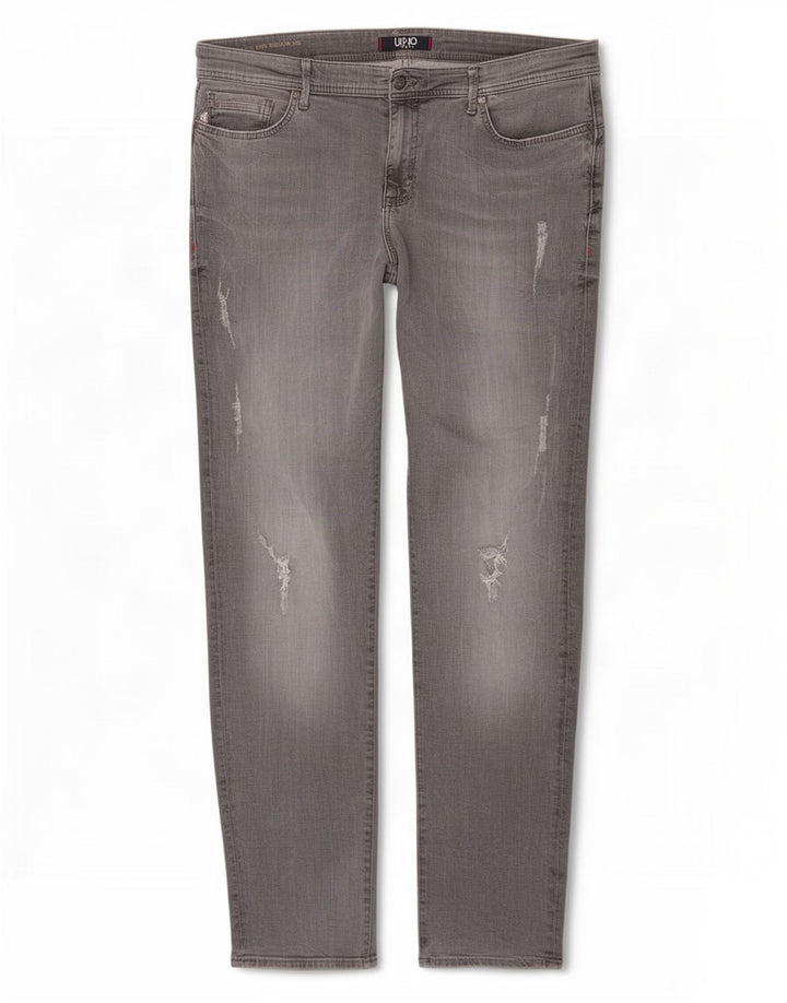 Jeans slim fit regolari invecchiati da uomo Liu Jo W36 L34 grigi
