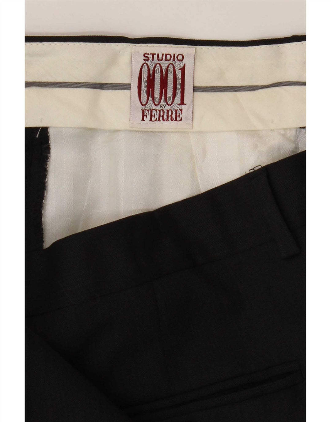 Pantaloni da completo da uomo Ferre W34 L31 neri
