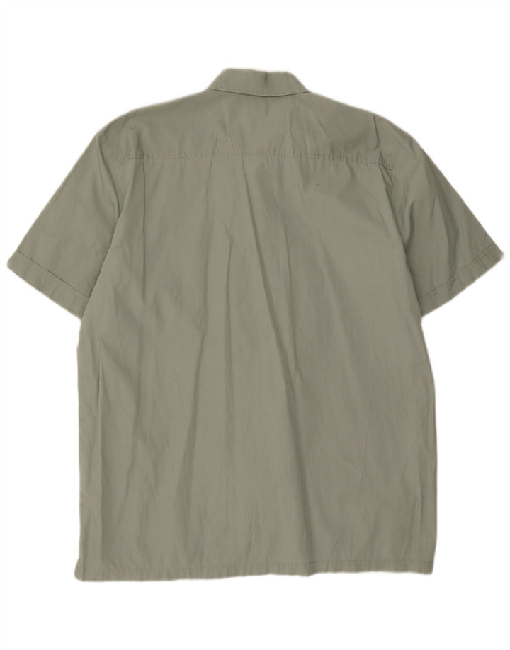 Camicia a maniche corte da uomo Levi's Large in cotone verde