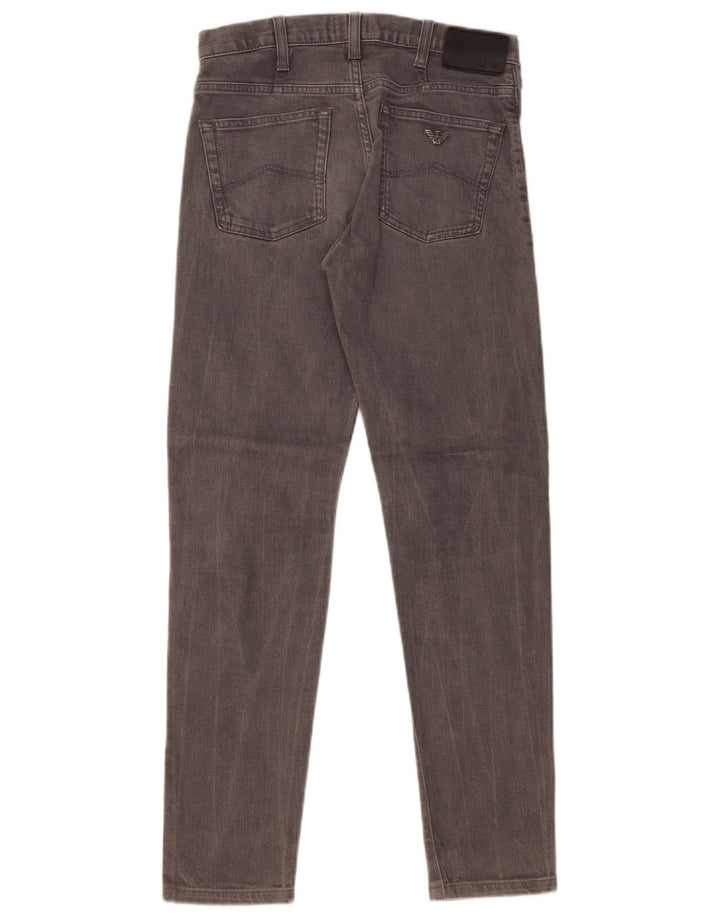 Jeans slim da uomo Armani W28 L29 cotone grigio