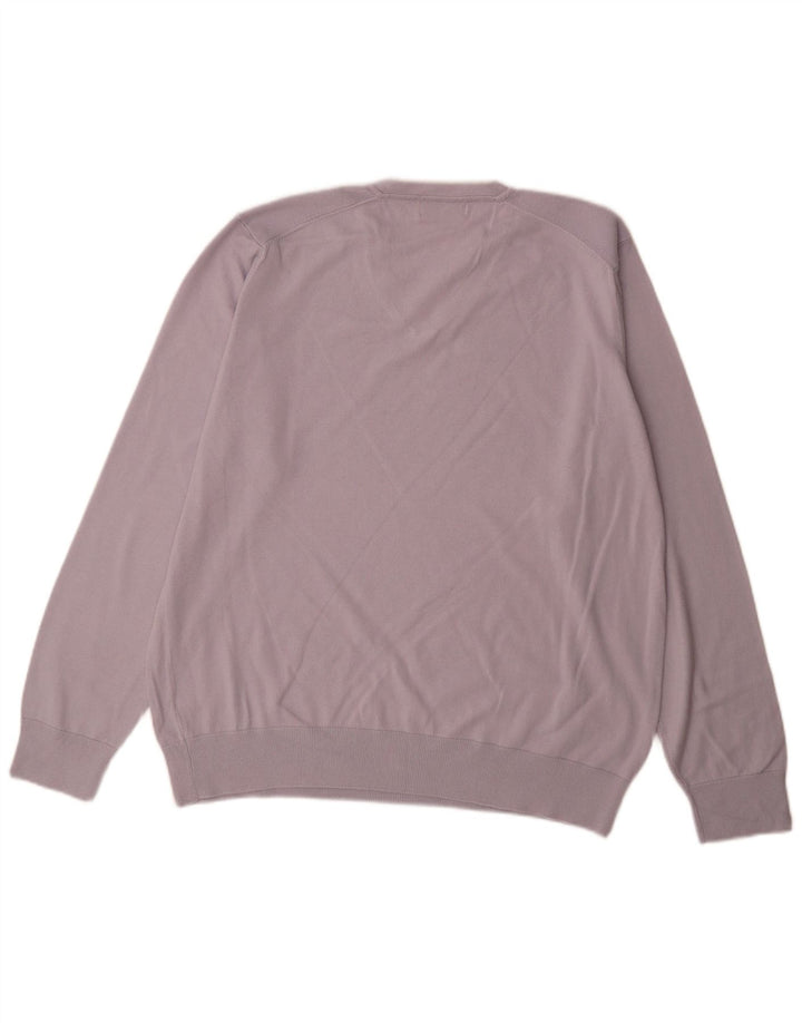Maglione da uomo con scollo a V autografo Marks & Spencer XL in cotone blu