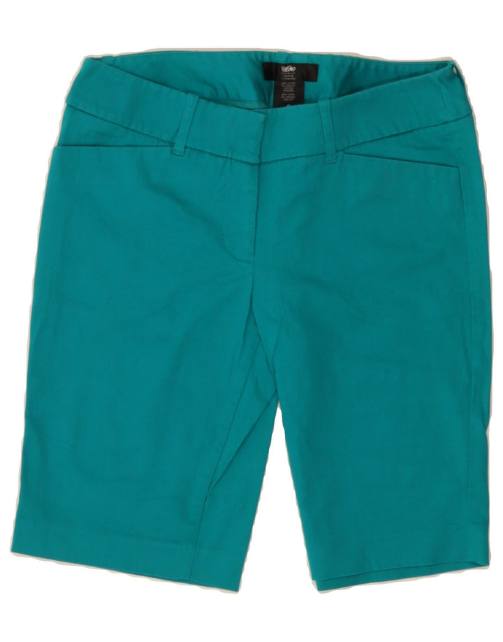 MOSSIMO Womens Stretch Bermuda Shorts US 6 Medium W30  Turquoise Cotton Vintage Mossimo and Second-Hand Mossimo from Messina Hembry 