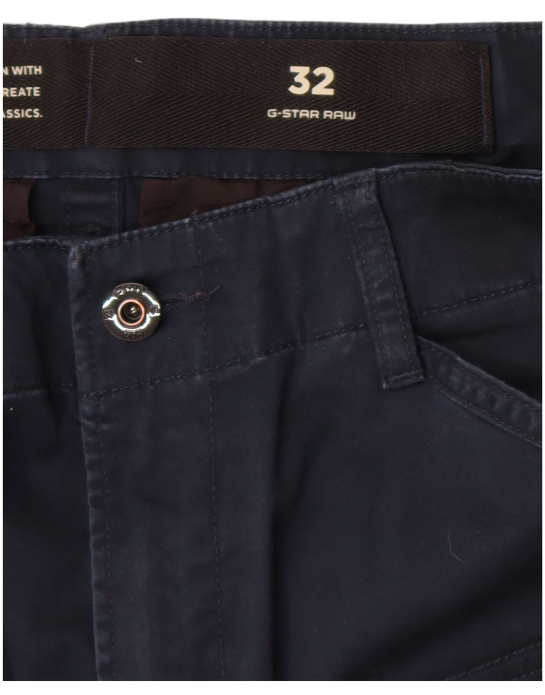 Pantaloncini cargo da uomo G-Star W32 medio blu navy