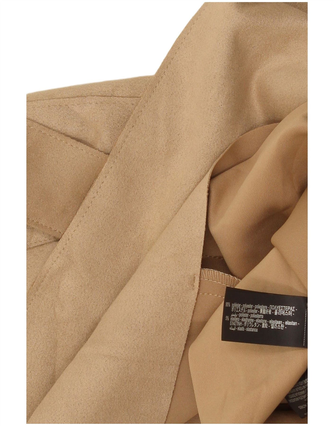 Trench da donna Zara UK 14 Poliestere beige medio
