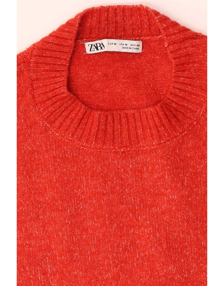 Maglione maglione girocollo da uomo Zara arancione medio