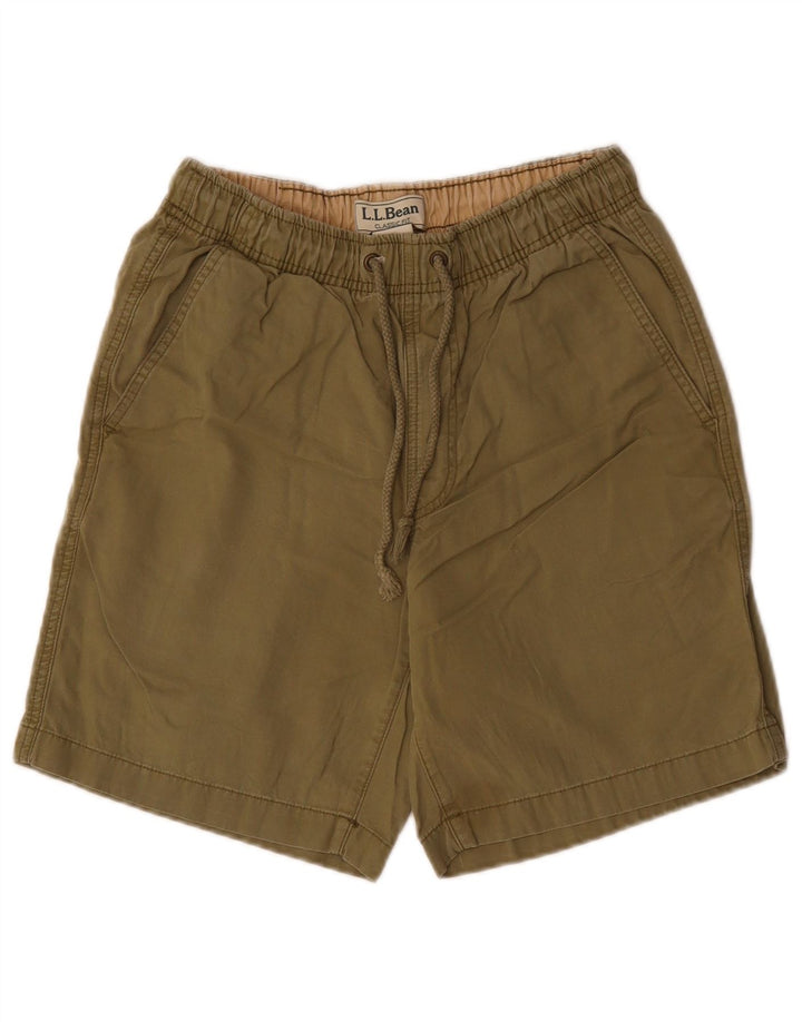 Pantaloncini da uomo dalla vestibilità classica L.L.Bean piccoli W27 in cotone kaki