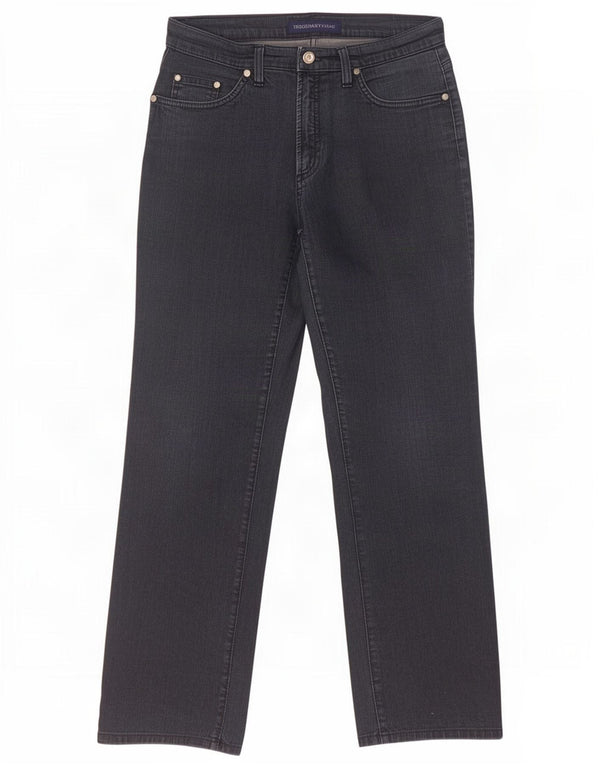 Jeans Dritti Donna Trussardi W28 L30 Cotone Blu Navy