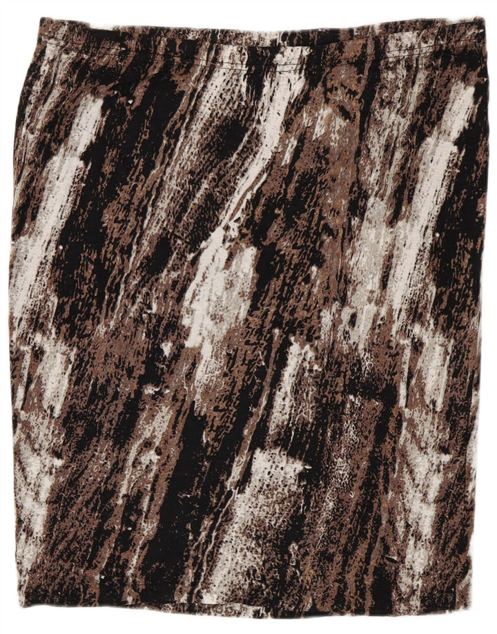 Gonna dritta da donna MOSSIMO 2XL W40 Rayon color block marrone