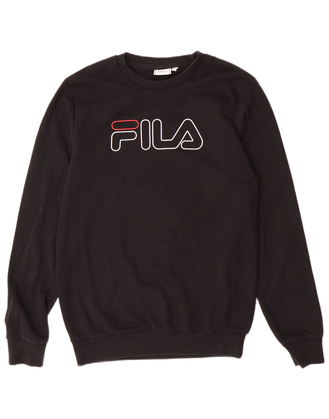 Fila Felpa grafica da uomo Maglione piccolo cotone nero
